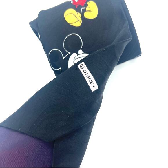 Mickey Unlimited Mickey Mouse Vintage Disney Tie Black Made in USA - Picture 2 of 5